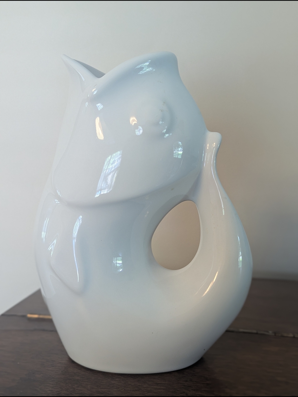 GurglePot Fish Pitcher 9.5” Whimsical Ceramic Vase 42 oz - Picture 2 of 12